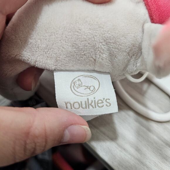 Noukie's Anna Pink Gray Elephant Plush Baby Pull Toy Music DOES NOT WORK 2019 - Picture 6 of 7